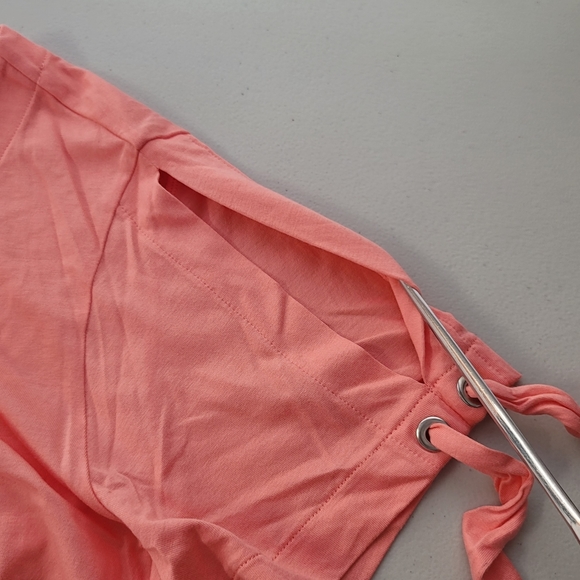 KAREN SCOTT Womens Plus 0X Solid Coral - Picture 7 of 13